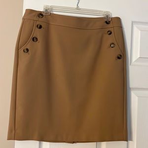 Tan skirt from The Loft.